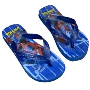 Spiderman Flip Flops boys kids blue